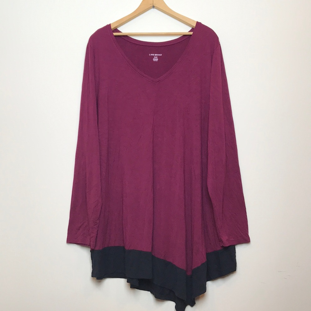 26/28 Lane Bryant Asymmetrical Long Sleeve Tunic